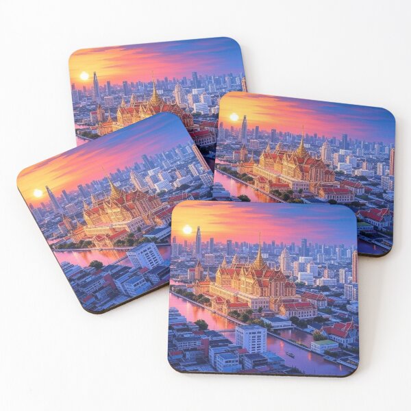 Item preview, Bangkok Skyline Grand Palace designed and sold by Places On Earth.