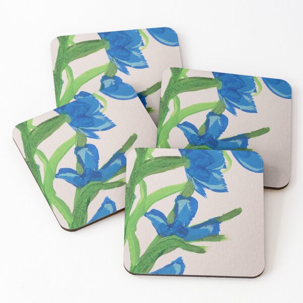 Item preview, Larkspur Flower of July Painting Original designed and sold by Sirieht.