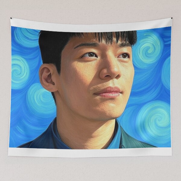 Item preview, Wi Ha Joon Portrait Art designed and sold by Places On Earth.