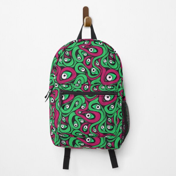 Item preview, Green red monster snakes designed and sold by DropRomance.
