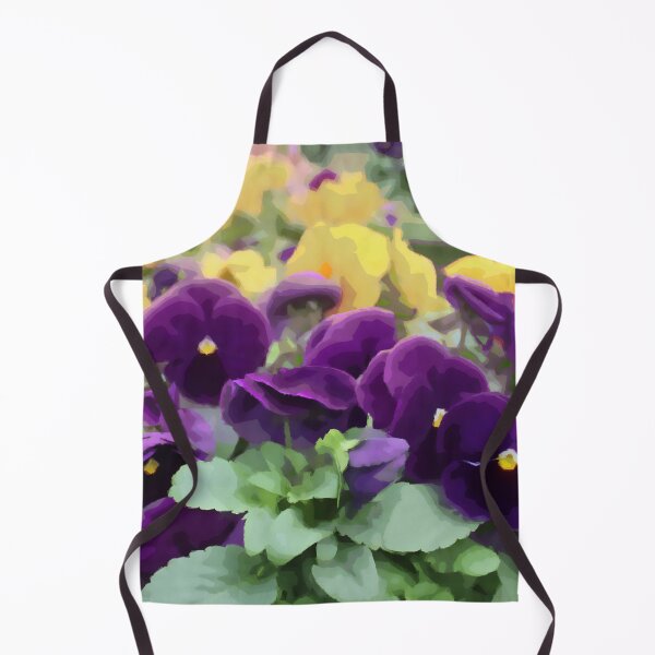 Item preview, Purple and Orange Pansies Digital Flower Painting designed and sold by amgraphics.