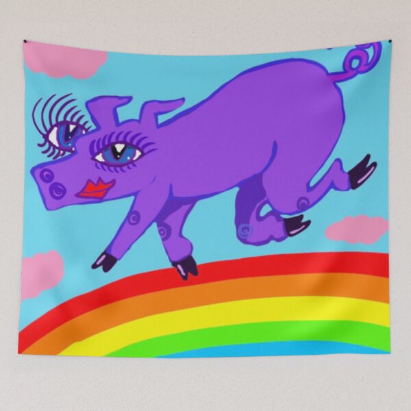 Item preview, Mable The Purple Pig designed and sold by pinkyjainpan.
