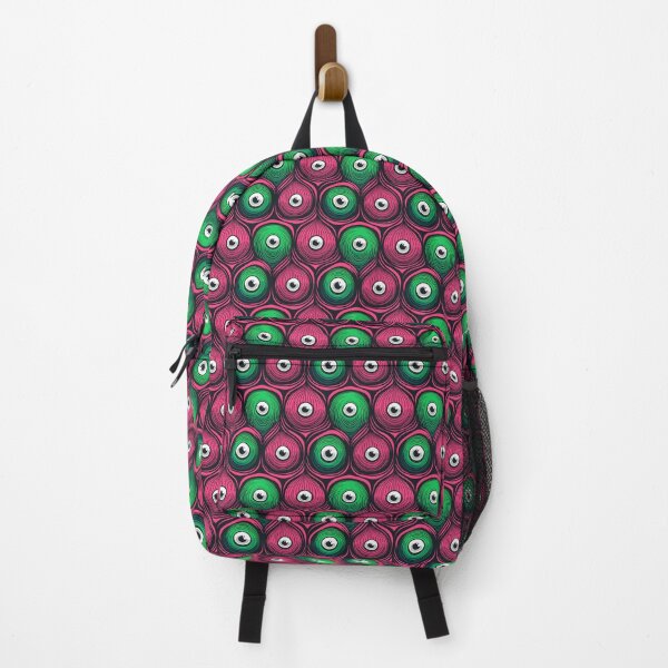 Item preview, White eyes in pink and green circles designed and sold by DropRomance.