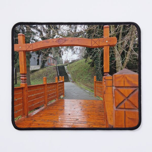 Item preview, Varnished Wooden Bridge in Zalakaros designed and sold by Gaboro.