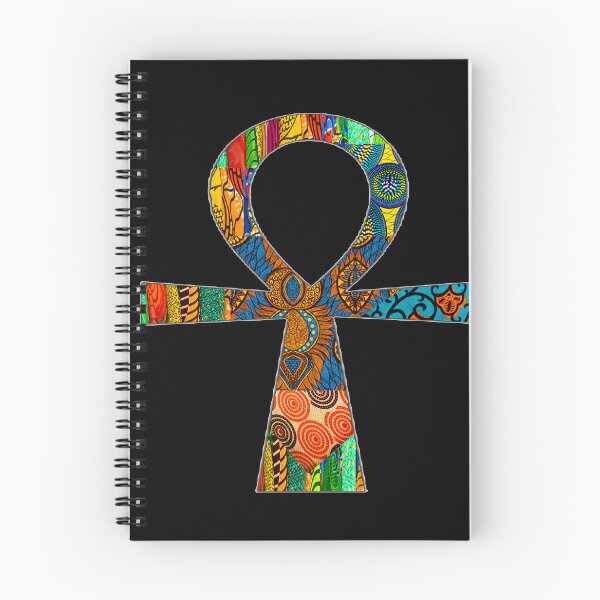 Item preview, Colorful African Print Ankh designed and sold by artbyomega.