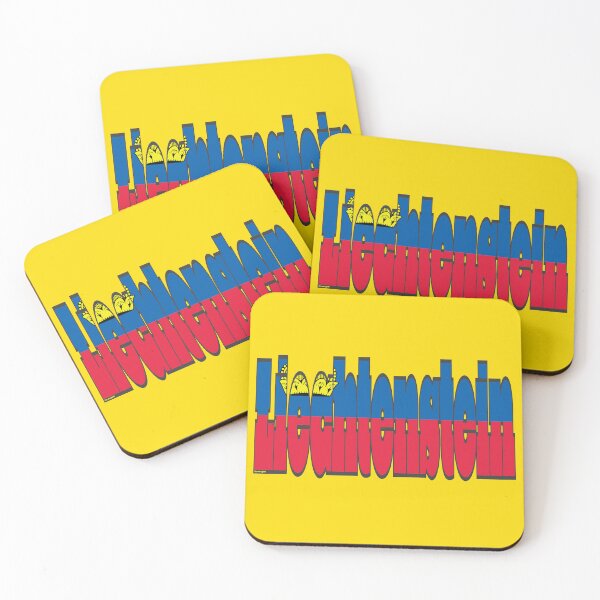 Item preview, Liechtenstein Font with Liechtensteiner Flag designed and sold by Havocgirl.
