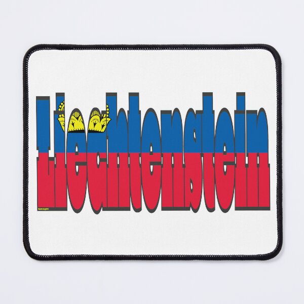 Item preview, Liechtenstein Font with Liechtensteiner Flag designed and sold by Havocgirl.