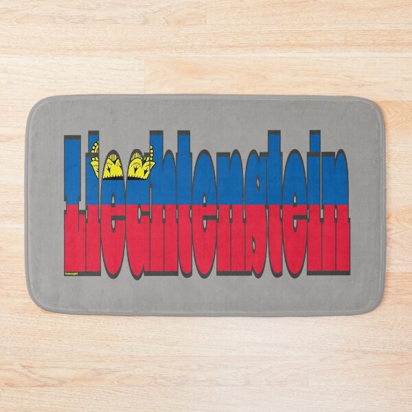 Item preview, Liechtenstein Font with Liechtensteiner Flag designed and sold by Havocgirl.