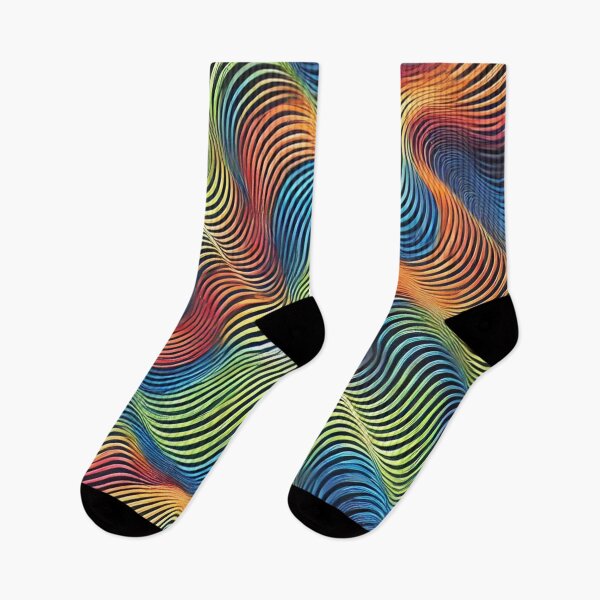 Item preview, Neon Ripple Effect - Vibrant Optical Illusion designed and sold by Nauert's.