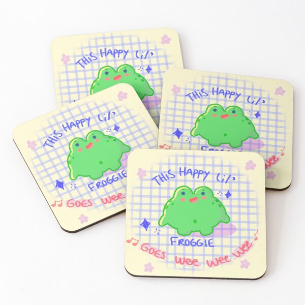 Item preview, Kawaii frog signing designed and sold by SnugbugStudios.