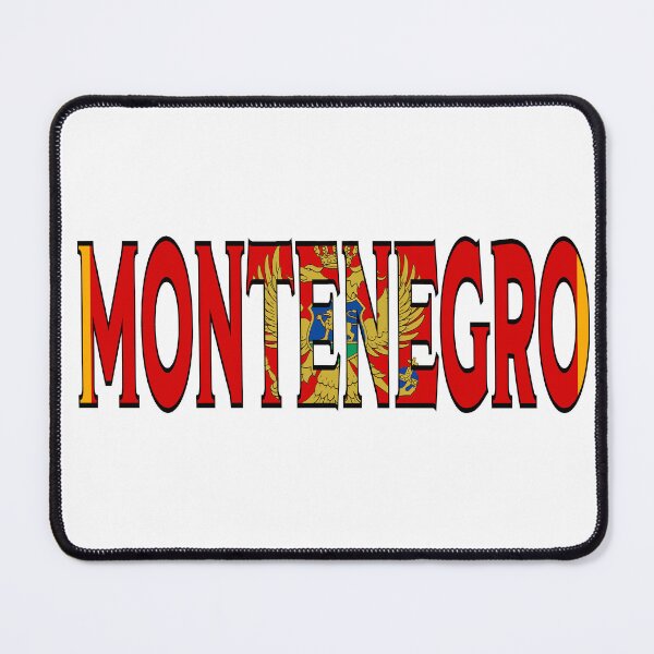 Item preview, Montenegro Font with Montenegrin Flag designed and sold by Havocgirl.