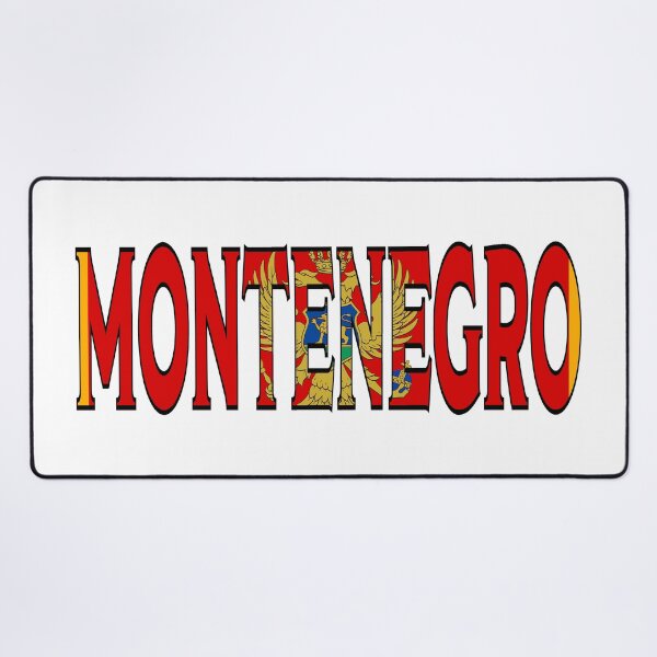 Item preview, Montenegro Font with Montenegrin Flag designed and sold by Havocgirl.
