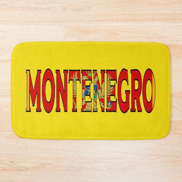 Item preview, Montenegro Font with Montenegrin Flag designed and sold by Havocgirl.