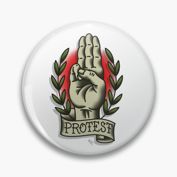 Item preview, Protest salute with victory laurel  designed and sold by markhansenart.