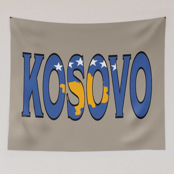 Item preview, Kosovo Font with Kosovar Flag designed and sold by Havocgirl.