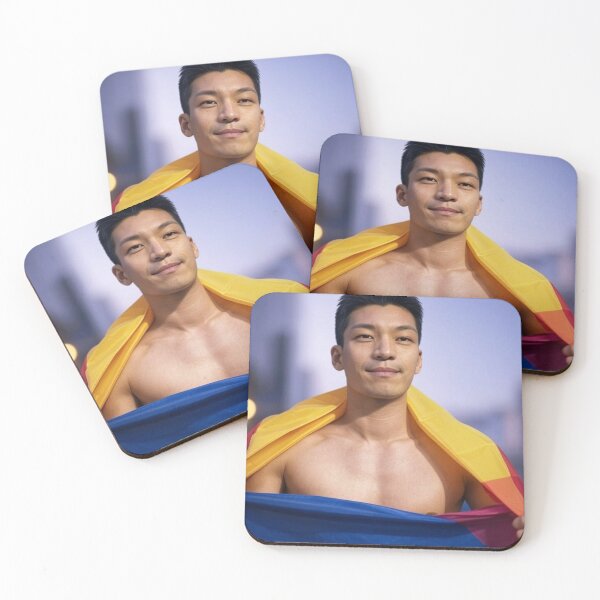 Item preview, Wi Ha Joon Shirtless Sexy LGBTQ Pride designed and sold by Aryabek.