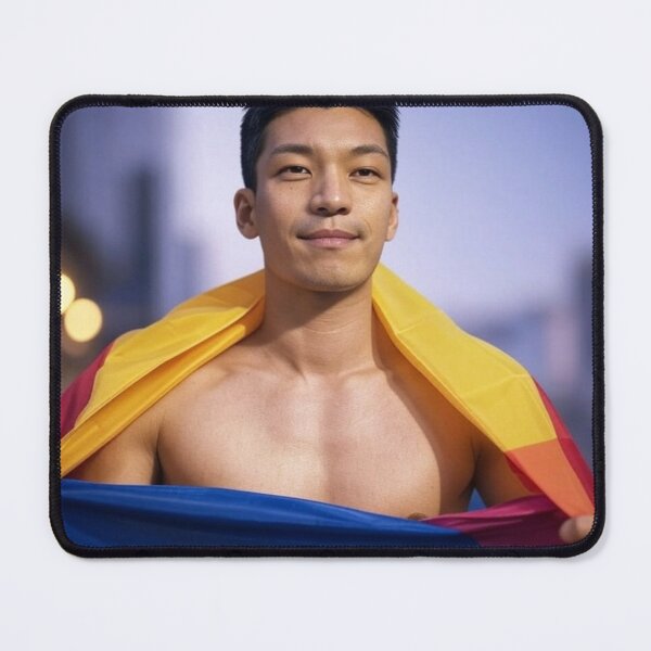 Item preview, Wi Ha Joon Shirtless Sexy LGBTQ Pride designed and sold by Aryabek.