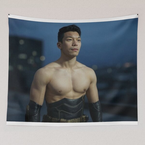 Item preview, Wi Ha Joon Shirtless Sexy Leather designed and sold by Aryabek.