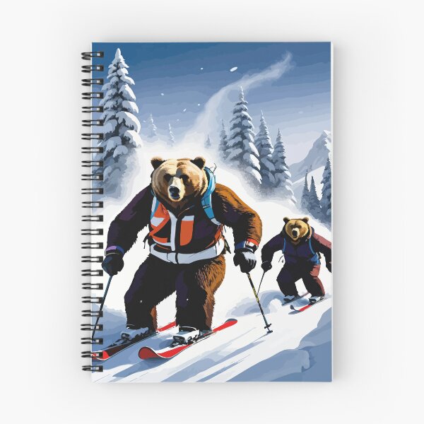 Item preview, Smart bear tries snow skiing. designed and sold by Whose-sweat.