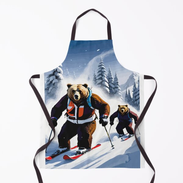 Item preview, Smart bear tries snow skiing. designed and sold by Whose-sweat.