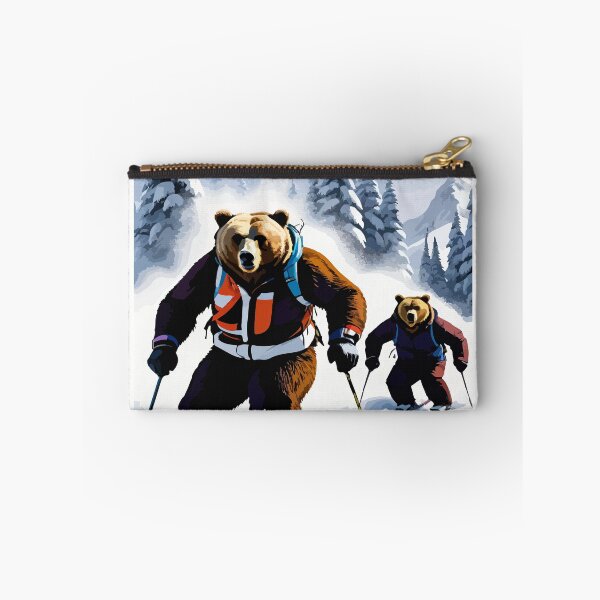 Item preview, Smart bear tries snow skiing. designed and sold by Whose-sweat.