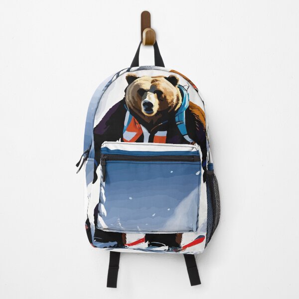 Item preview, Smart bear tries snow skiing. designed and sold by Whose-sweat.