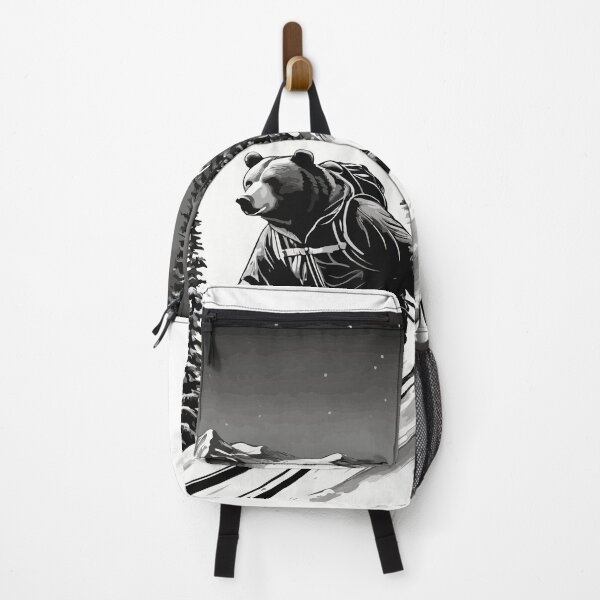 Item preview, Smart bear tries snow skiing. designed and sold by Whose-sweat.