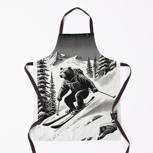 Item preview, Smart bear tries snow skiing. designed and sold by Whose-sweat.