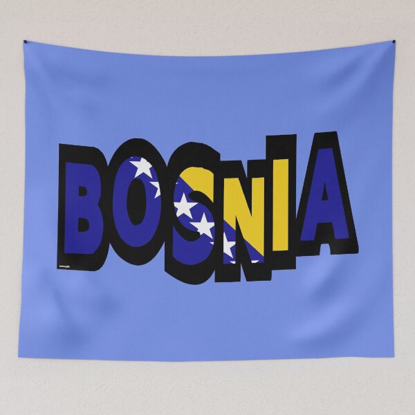 Item preview, Bosnia Font with Bosnian Flag designed and sold by Havocgirl.