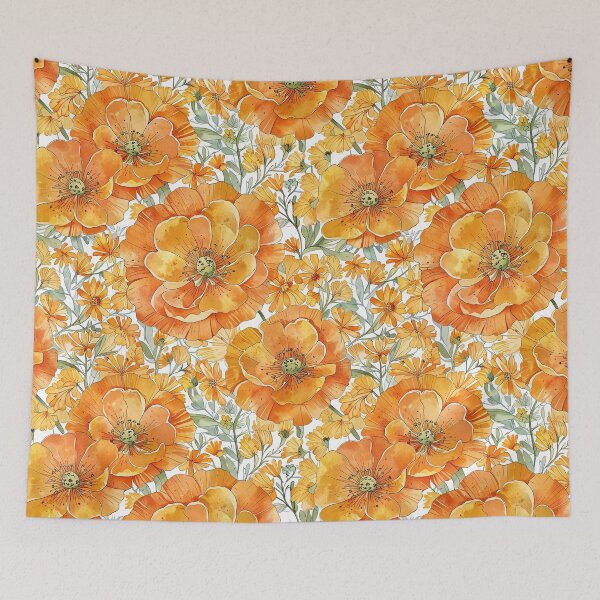 Item preview, Bold marigold flower designed and sold by CoolPixels.