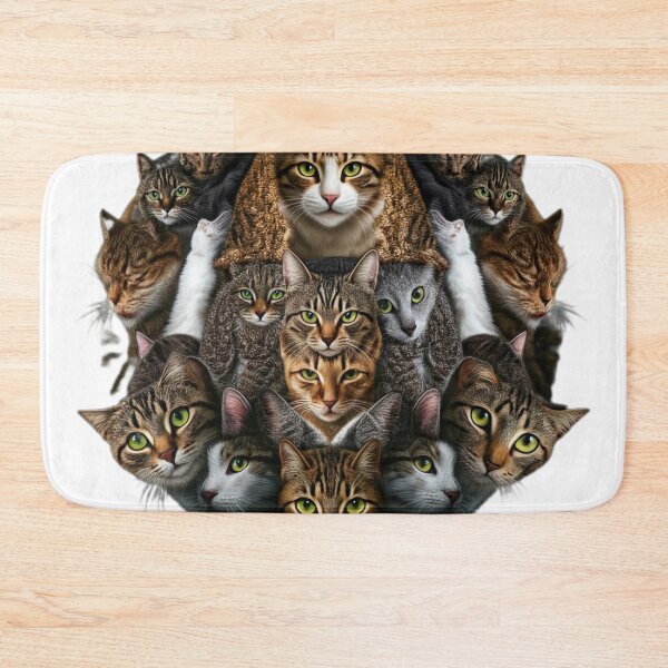 Item preview, A Kitty Cat Collage designed and sold by Pattern Unhinged.