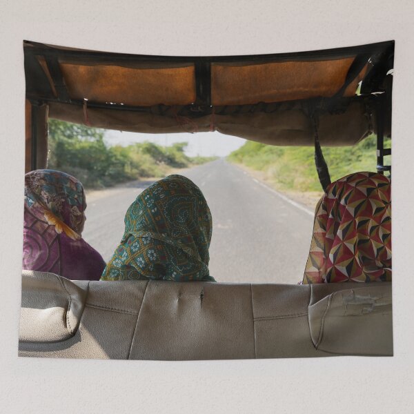 Item preview, On board a tuk-tuk: local scene in Bhuj designed and sold by franck380.