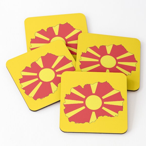 Item preview, North Macedonia Map With Macedonian Flag designed and sold by Havocgirl.