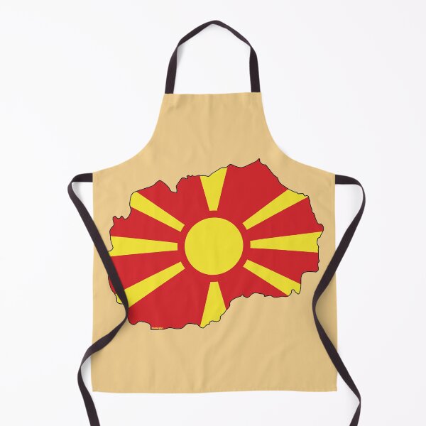Item preview, North Macedonia Map With Macedonian Flag designed and sold by Havocgirl.