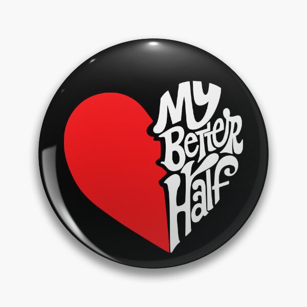 Item preview, My Better Half: Unique Valentine's Gift Idea | Broken Heart Art for Couples designed and sold by H Jonas.