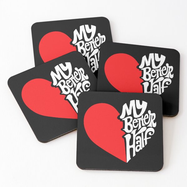 Item preview, My Better Half: Unique Valentine's Gift Idea | Broken Heart Art for Couples designed and sold by H Jonas.