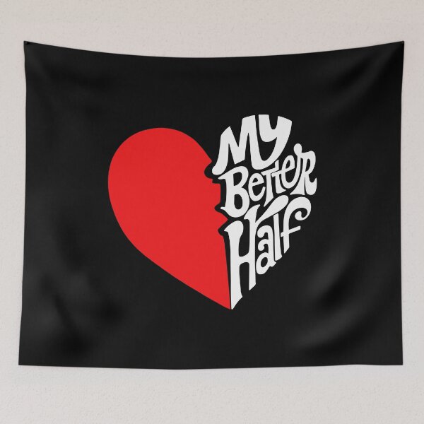 Item preview, My Better Half: Unique Valentine's Gift Idea | Broken Heart Art for Couples designed and sold by H Jonas.