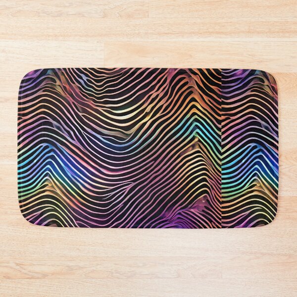 Item preview, Intertwined Holographic Waves and Mesh Pattern designed and sold by Traloch O'Laoi.