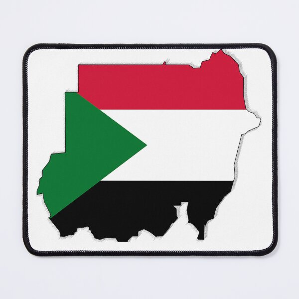 Item preview, Sudan Map with Sudanese Flag designed and sold by Havocgirl.