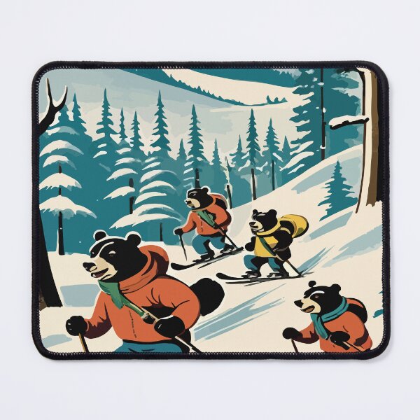 Item preview, Smart bear tries snow skiing. designed and sold by Whose-sweat.