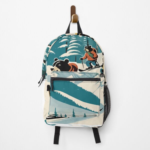 Item preview, Smart bear tries snow skiing. designed and sold by Whose-sweat.