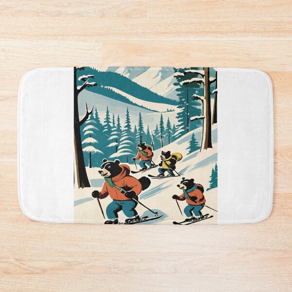 Item preview, Smart bear tries snow skiing. designed and sold by Whose-sweat.
