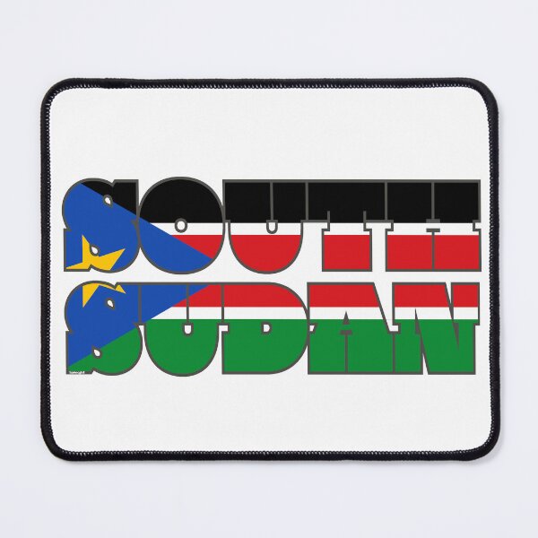 Item preview, South Sudan Font with Sudanese Flag designed and sold by Havocgirl.