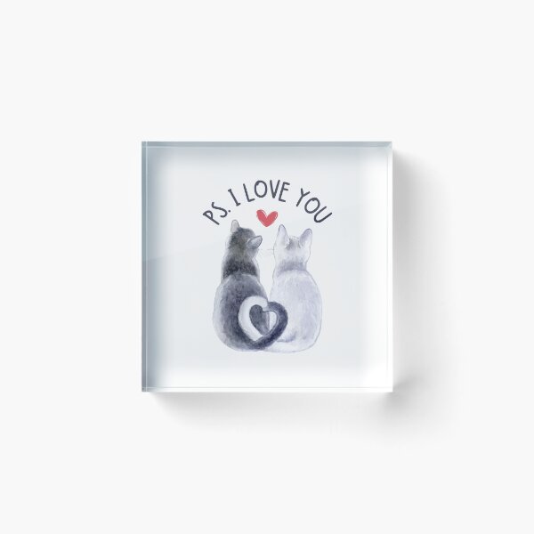 Item preview, PS. I Love You Cats  - Cute Cats Valentine designed and sold by patternjp.