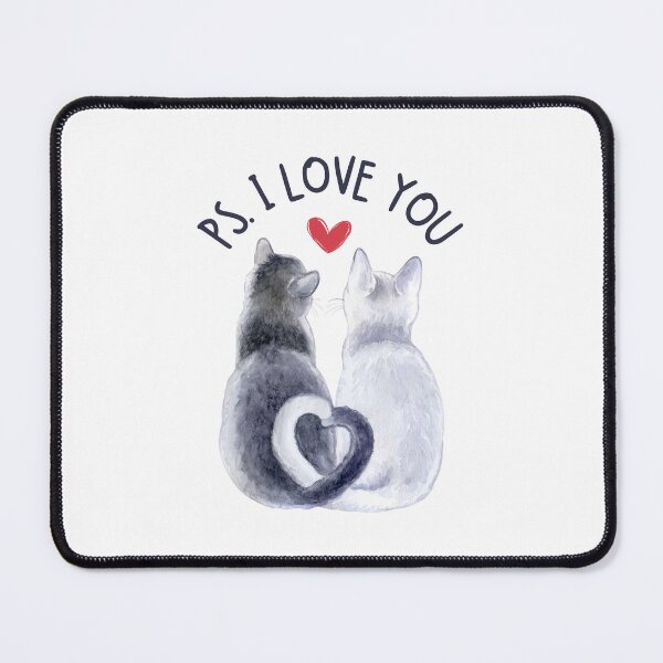 Item preview, PS. I Love You Cats - Cute Cats Valentine designed and sold by patternjp.