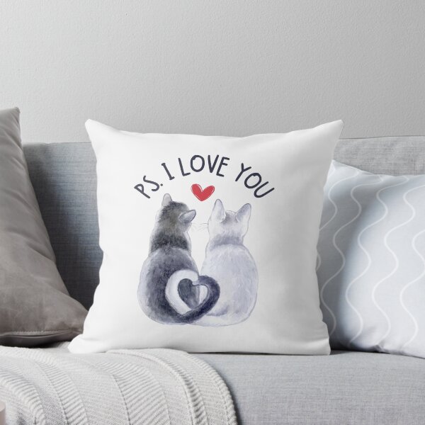 Item preview, PS. I Love You Cats  - Cute Cats Valentine designed and sold by patternjp.