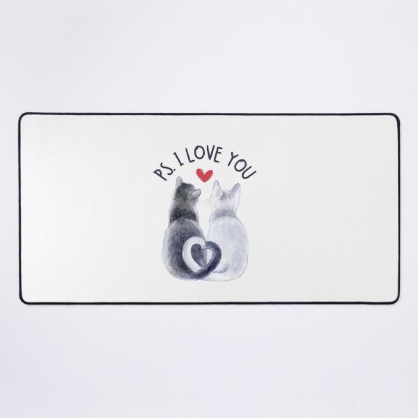 Item preview, PS. I Love You Cats  - Cute Cats Valentine designed and sold by patternjp.