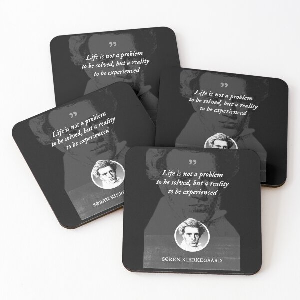 Item preview, Søren Kierkegaard - Life is not a problem to be solved, but a reality to be experienced designed and sold by Syahrasi.