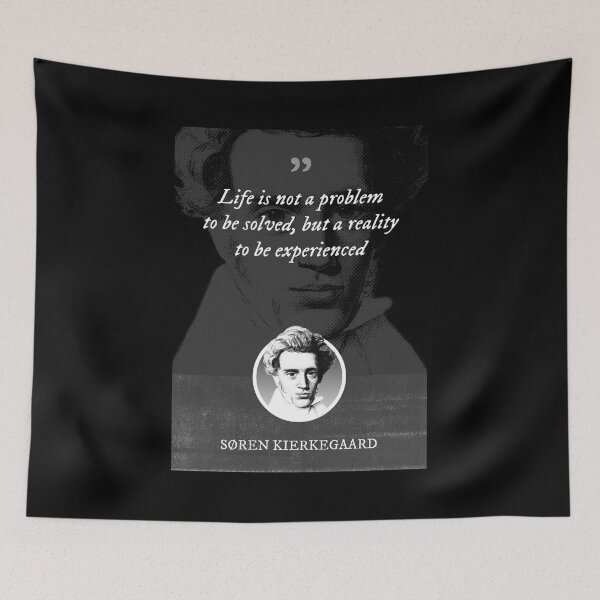 Item preview, Søren Kierkegaard - Life is not a problem to be solved, but a reality to be experienced designed and sold by Syahrasi.