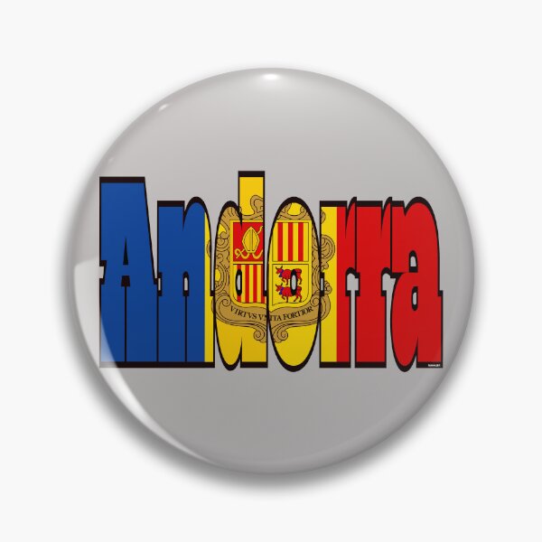 Item preview, Andorra Font with Andorran Flag designed and sold by Havocgirl.